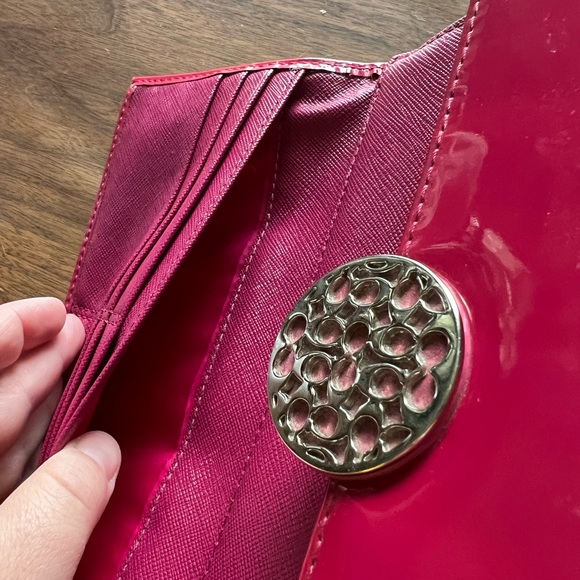 Hot Pink Coach Wallet - Picture 5 of 7